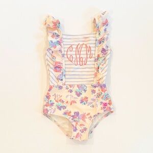 Ruffle Butts 5T Monogrammed Swimsuit